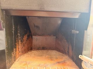 Chimenea de obra con palanca