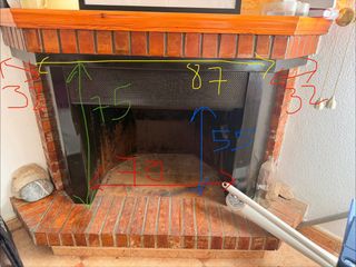 Chimenea de obra con palanca