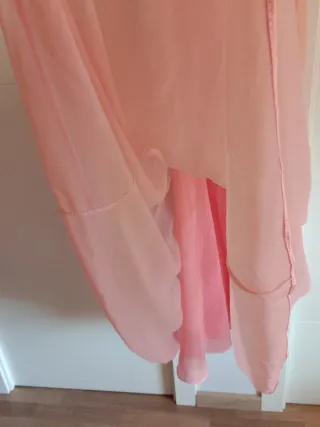 Camisón largo fiesta, salmon