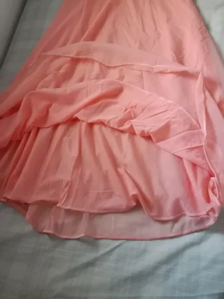 Camisón largo fiesta, salmon