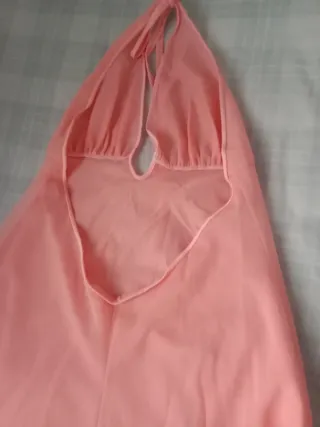 Camisón largo fiesta, salmon