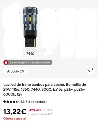 Bombillas LED Coche