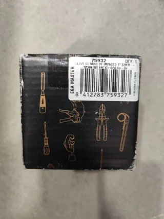 Llave Vaso Impacto 1" 52mm Antichispas