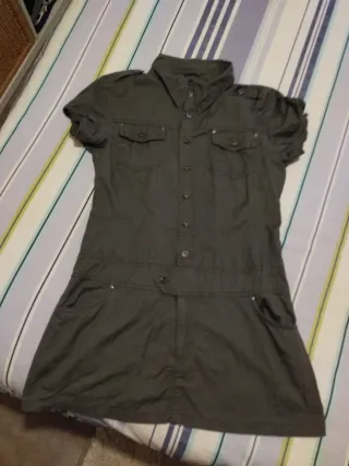 Vestido militar verde