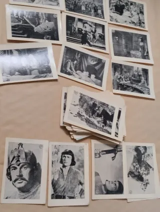 Lote de 62 cromos de cine antiguo