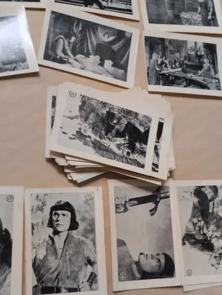 Lote de 62 cromos de cine antiguo