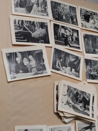 Lote de 62 cromos de cine antiguo