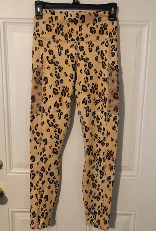 Mallas deportivas estampado leopardo