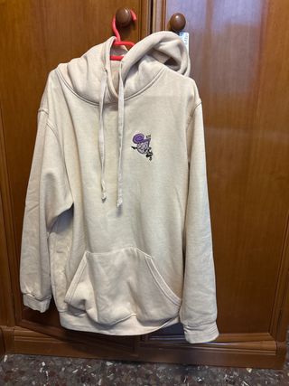 Sudadera beige con dibujo