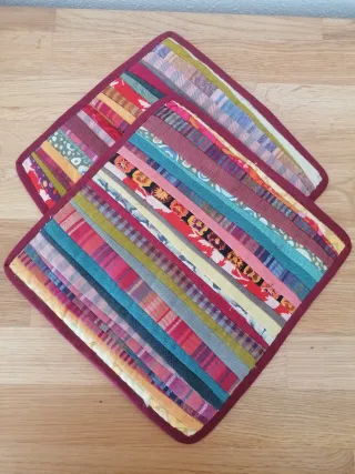 2 Pares Agarraderas Patchwork