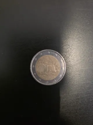 Moneda 2 euros Tratado de Roma 50 años con error