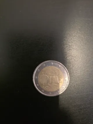 Moneda 2 euros Tratado de Roma 50 años con error