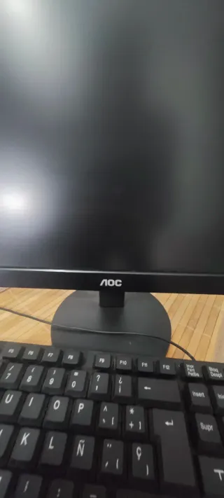 Pantalla AOC Negra