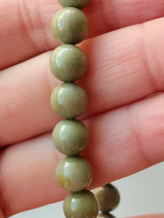 Pulsera Ágata Alashan Verde Oliva