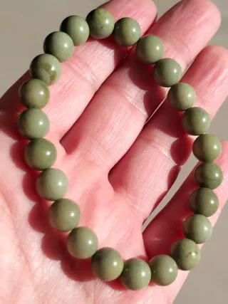 Pulsera Ágata Alashan Verde Oliva