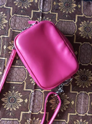 Bolso rosa acolchado para niña