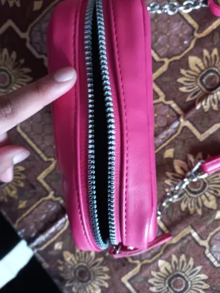 Bolso rosa acolchado para niña