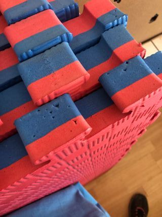 Tappeto Tatami Reversibile Blu/Rosso