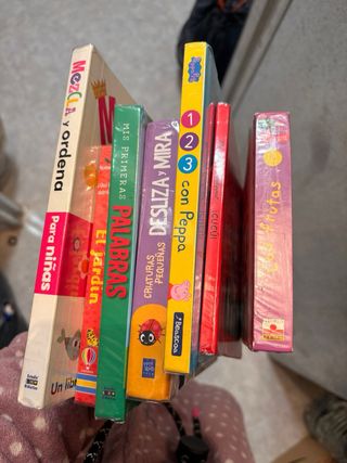 Pack cuentos para bebes y 3 libros con imanes