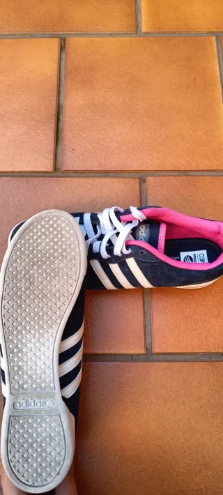 Zapatillas Adidas Neo Azul y Rosa