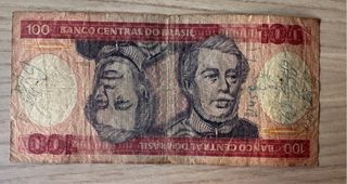 Billete antiguo de Brasil – 100 cruzeiros