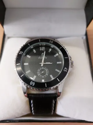 Reloj El Caballo Hombre Negro/Plata