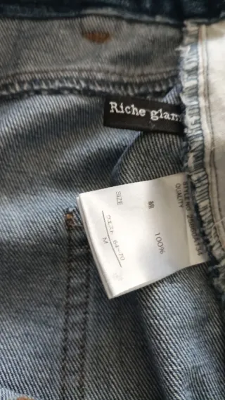 Falda vaquera midi botones talla M