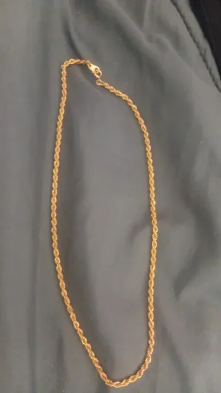 Cadena de oro estilo 'rope'