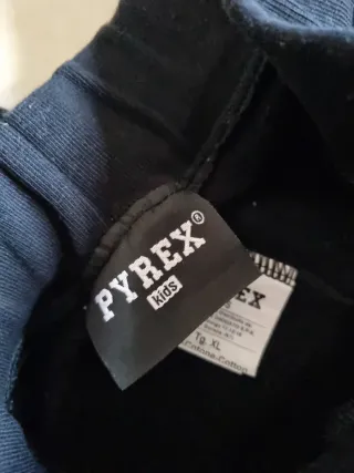 Pantaloni tuta Pyrex neri taglia XL bambino