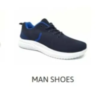 Tenis Hombre Azul y Blanco