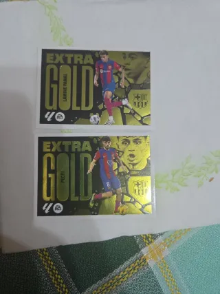 Cromos Extra Gold Yamal y Pedri 24/25