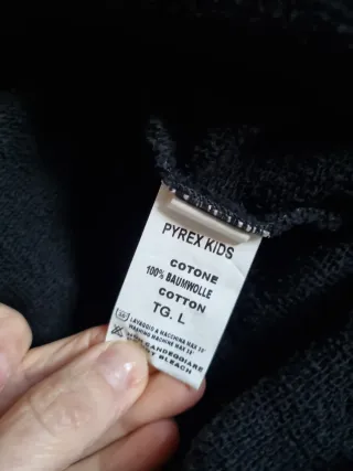 Felpa Pyrex con zip taglia L bambino