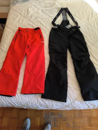 Pantaloni sci REHALL rossi ragazzo