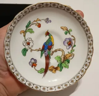 PLATILLO DE TÉ DE PORCELANA FINA MARCA TUSCAN