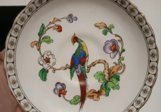 PLATILLO DE TÉ DE PORCELANA FINA MARCA TUSCAN