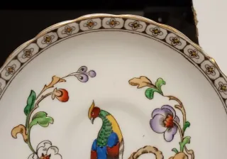 PLATILLO DE TÉ DE PORCELANA FINA MARCA TUSCAN