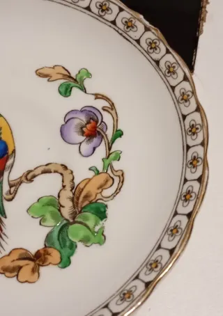 PLATILLO DE TÉ DE PORCELANA FINA MARCA TUSCAN