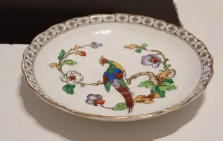 PLATILLO DE TÉ DE PORCELANA FINA MARCA TUSCAN