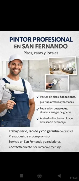 Pintor San Fernando: Pisos, casas, locales.