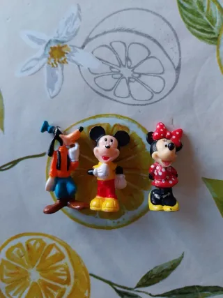 Figuras Disney: Mickey, Minnie y Goofy