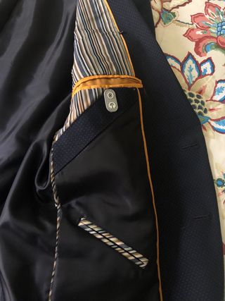 Traje Zara Hombre Talla 48 Azul Marino