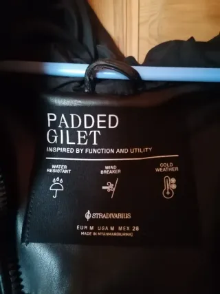 Chaleco acolchado negro