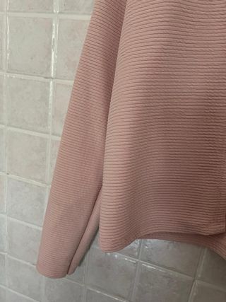 Giacca rosa a righe per donna Hailys