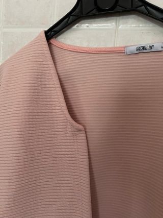 Giacca rosa a righe per donna Hailys