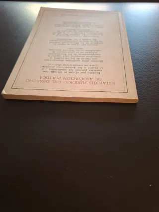 Estatuto jurídico del derecho de asociación politi