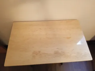 Mesa de máquina de coser Alfa hierro y mármol