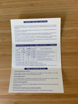 Reloj Philippe Biguet Mujer. Sin estrenar