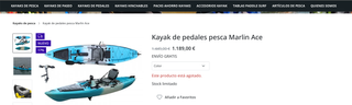 KAYAK PESCA PEDALES MARLIN ACE