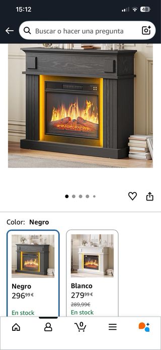 Chimenea eléctrica 23”