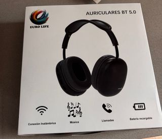Auriculares Bluetooth 5.0 EUROLIFE Negros
